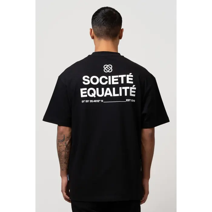 EQUALITÉ EQUALITÉ SOCIETÉ OVERSIZED TEE BLACK