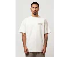 EQUALITÉ OLIVER OVERSIZED TEE - OFF WHITE & TAUPE