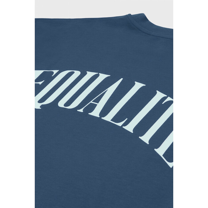 EQUALITÉ OLIVER OVERSIZED TEE - NAVY & LIGHT BLUE