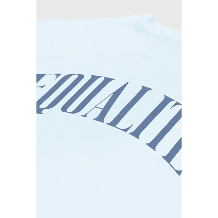 EQUALITÉ OLIVER OVERSIZED TEE - LIGHT BLUE & NAVY