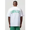 EQUALITÉ OLIVER OVERSIZED TEE - WHITE & GREEN