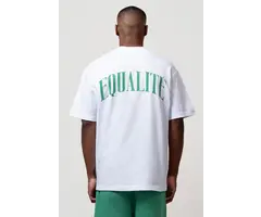 EQUALITÉ OLIVER OVERSIZED TEE - WHITE & GREEN