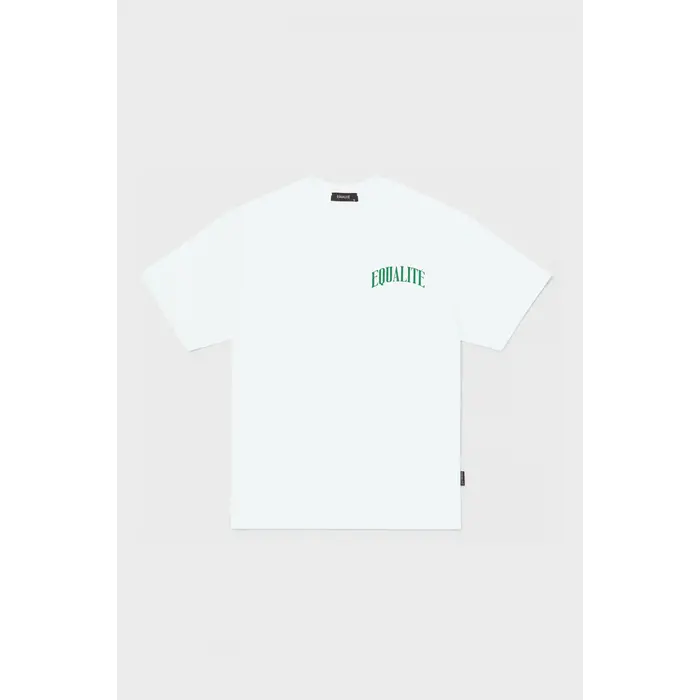 EQUALITÉ OLIVER OVERSIZED TEE - WHITE & GREEN