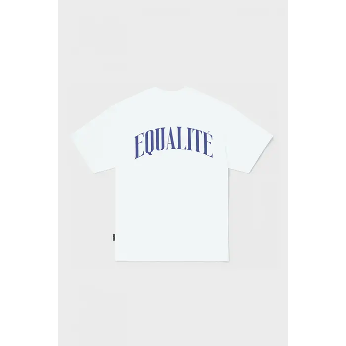 EQUALITÉ OLIVER OVERSIZED TEE - WHITE & BLUE