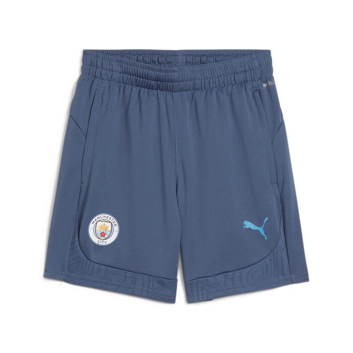 Puma Manchester City Trainingsbroekje 2024-2025 Kids Grijs Lichtblauw