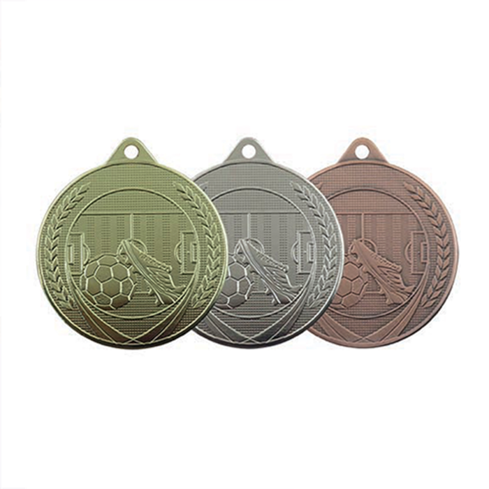 Medaille Voetbal Goud - Zilver - Brons