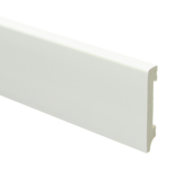 Watervaste kunststof Moderne plint 90x15 wit