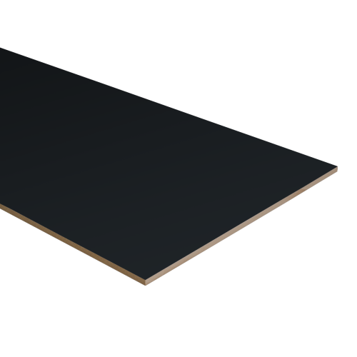 Eigen huismerk Dubbel stootbord folie 138 x 40 cm zwart