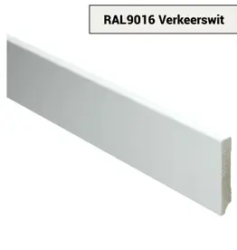MDF Moderne plint 55x12 voorgelakt RAL 9016