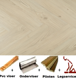 All-in pvc vloer Douwes Dekker PVC klik brede visgraat cheesecake