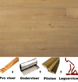 All-in pvc vloer Douwes Dekker PVC klik SPC plank kletskop