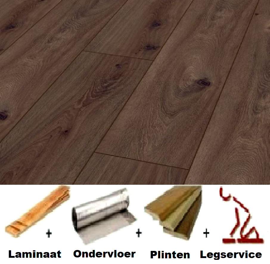 All-in Laminaat. Kronotex Prestige Oak Dark