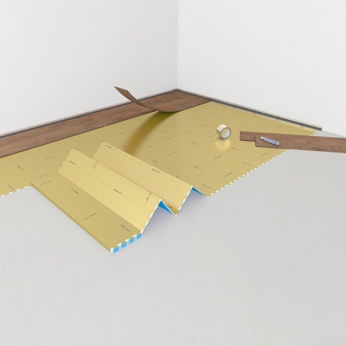 Unifloor JK139+ Silent Design ondervloer 1,5mm 8,5mtrx120cm