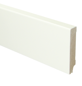 MDF Moderne plint 90x15 RAL 9010 + uitsparing