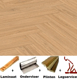 All-in Laminaat. Meister LS350 Unizip 06895 Princess Oak zand