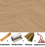 All-in Laminaat. Meister LS350 Unizip 06896 Princess Oak crème
