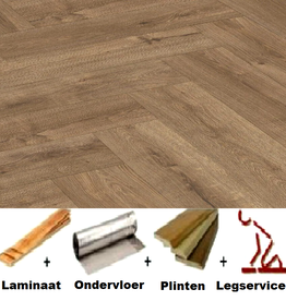All-in Laminaat. Meister LS350 Unizip 07002 Eik barnsteen