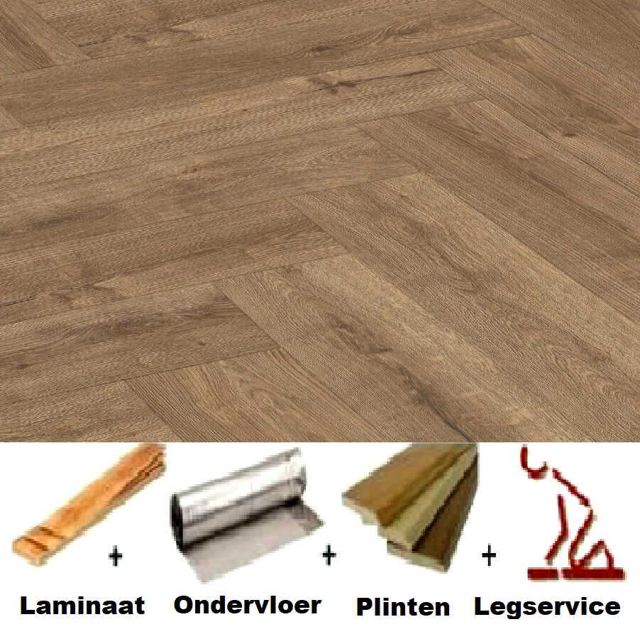 All-in Laminaat. Meister LS350 Unizip 07002 Eik barnsteen