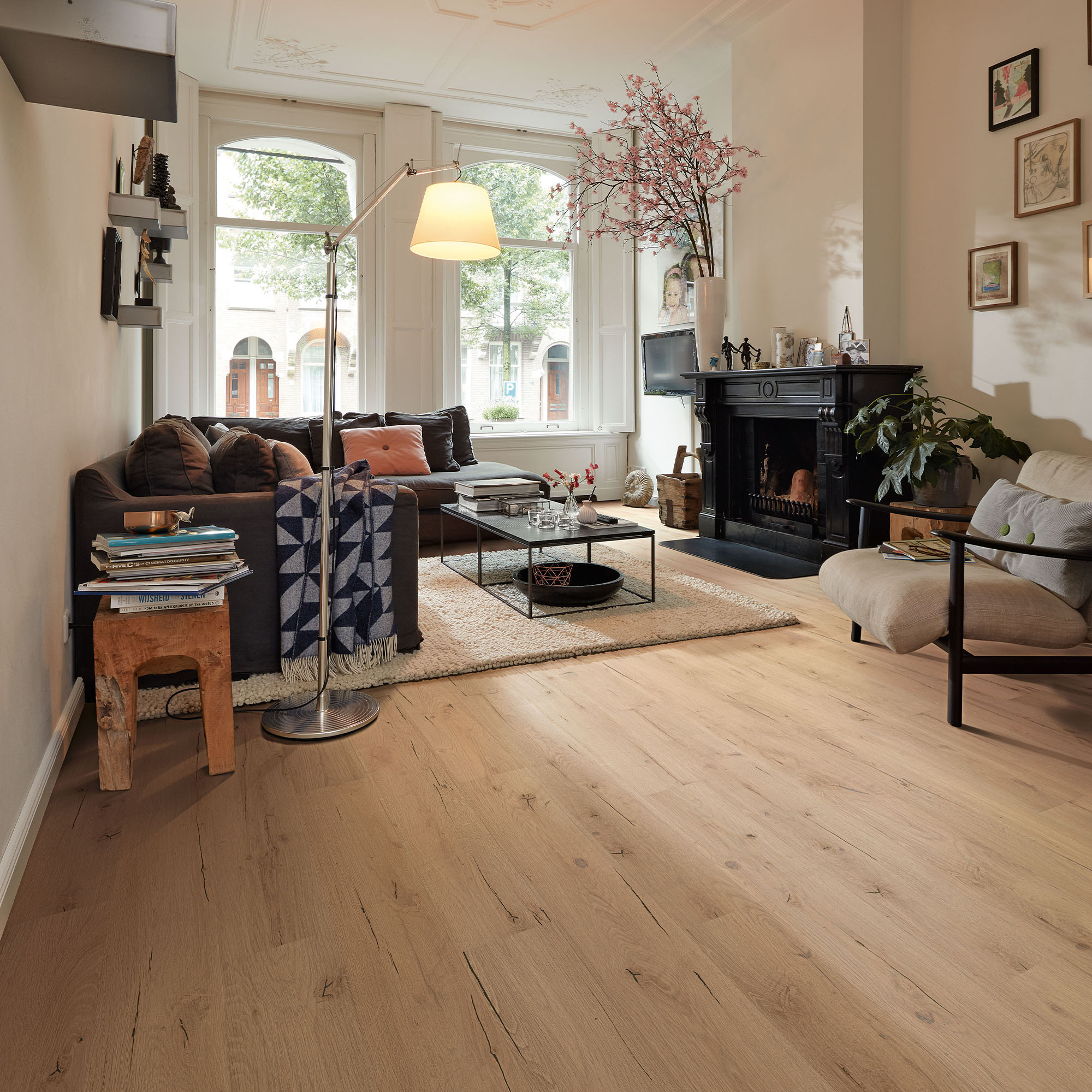 Meister LC55 Multiclic Eik gebarsten licht 06258