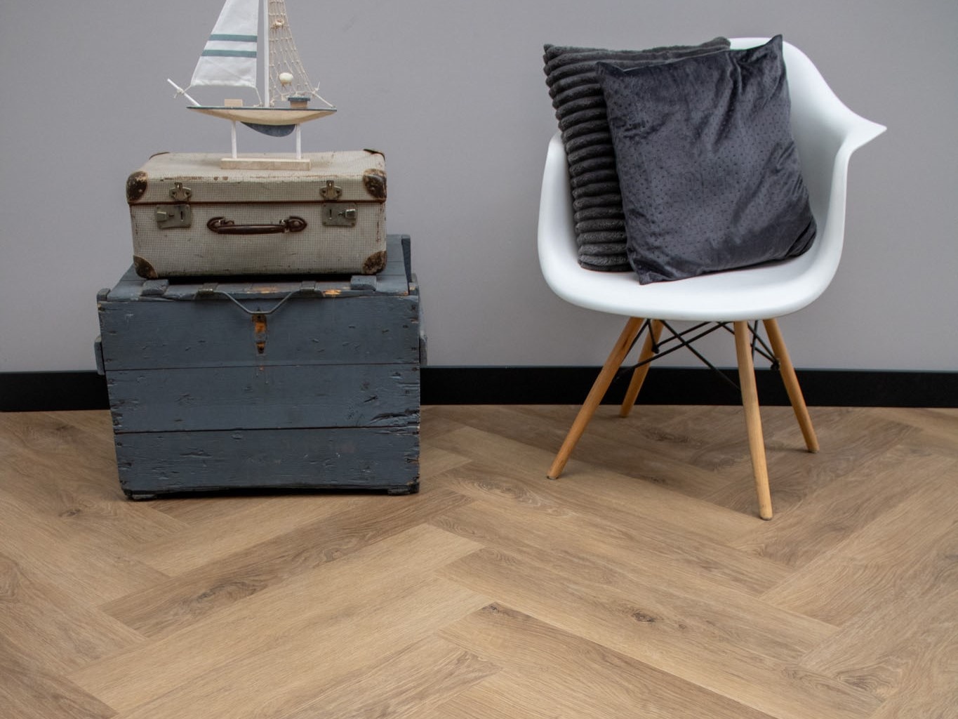 Ekofloors dryback pvc visgraat Brussel Rijn