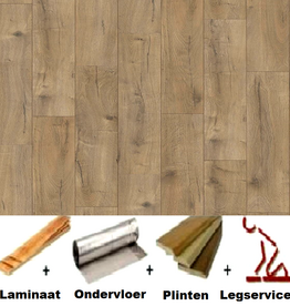 All-in Laminaat. joka Manhattan City 432 NP 5546 Oak Atlas Brown V4 SP