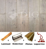 All-in Laminaat. Kronotex 7mm plank 2833 Nairobi Eiken