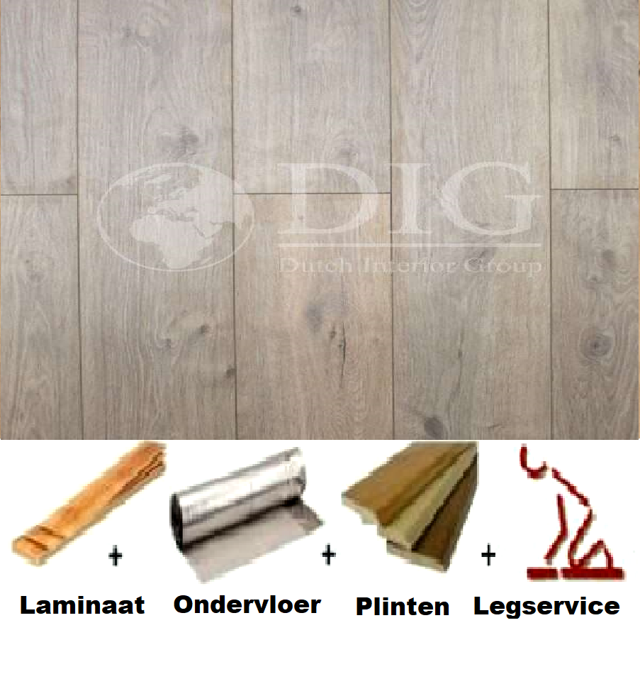All-in Laminaat. Kronotex 7mm plank 2833 Nairobi Eiken