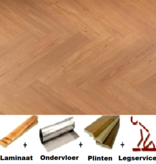 All-in Laminaat. Douwes Dekker Visgraat Pistache - PB 4V
