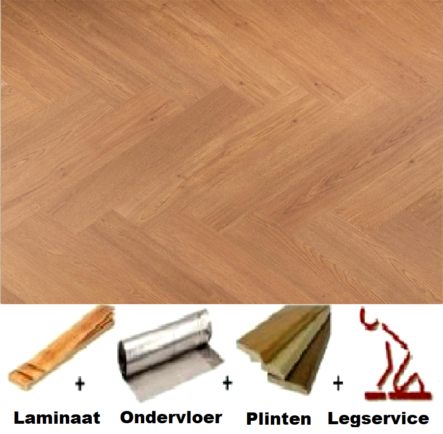 All-in Laminaat. Douwes Dekker Visgraat Pistache - PB 4V