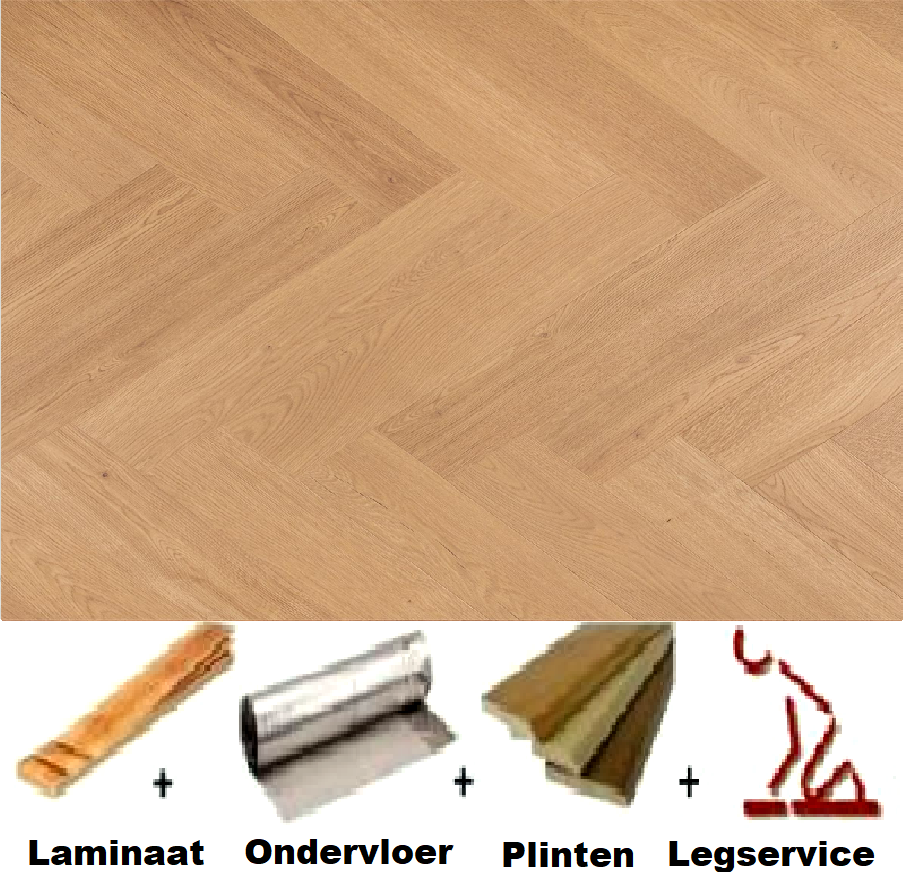All-in Laminaat. Douwes Dekker Visgraat Cashew - PB 4V