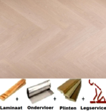 All-in Laminaat. Douwes Dekker Visgraat Pecan - PB 4V