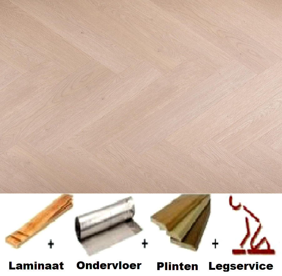 All-in Laminaat. Douwes Dekker Visgraat Pecan - PB 4V