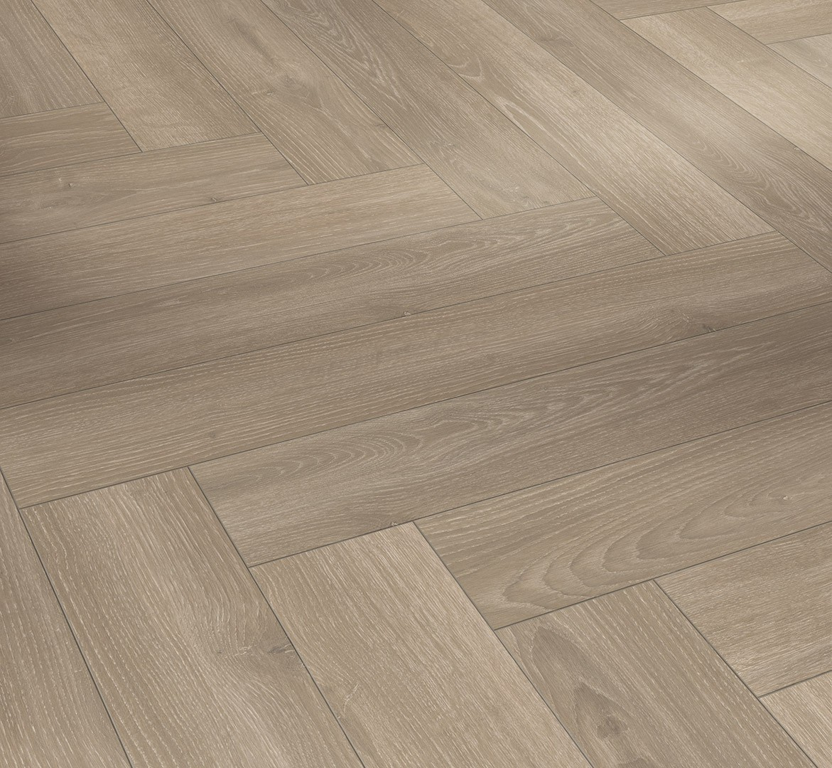Laminaat 8mm visgraat Oak Skyline pearl grey