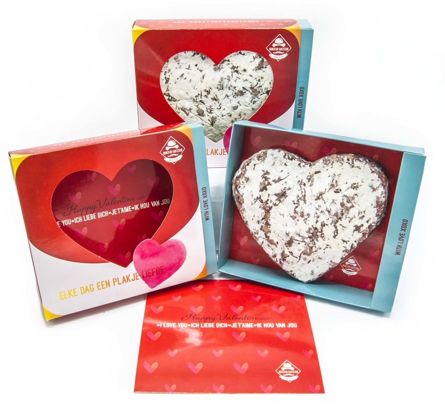 Valentijn Saucisson inclusief cadeaudoos (Per 5 stuks)