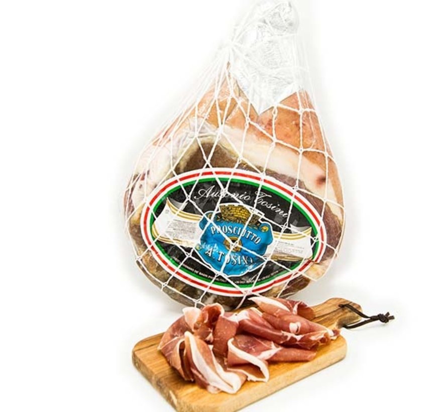 Italiaanse Prosciutto gedroogde ham 10 maanden 5,5kg