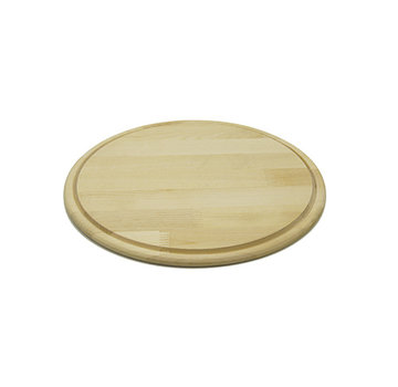 Borrelplank rond met groef (per 12 st.)