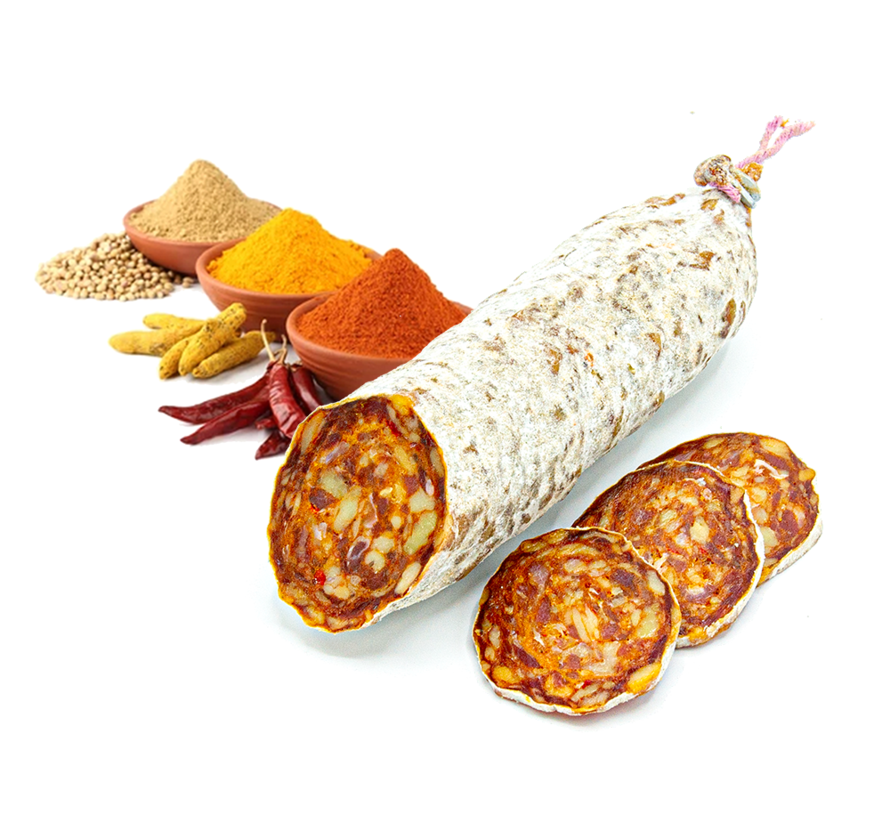 Gedroogde worst met Tandoori kruiden (Per 6 stuks)