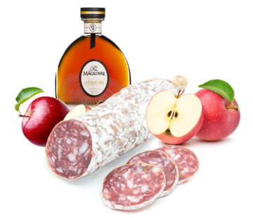 Franse worst Calvados appel (Per 6 stuks)