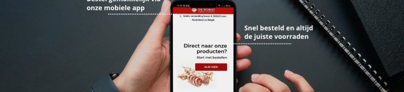 Gemakkelijk en snel bestellen via je mobiel