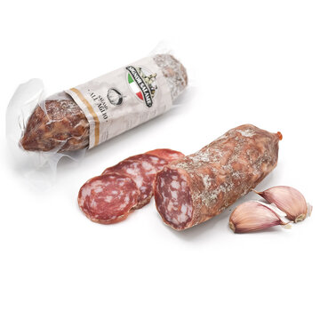 Salami met Knoflook vacuum verpakt  (Per 5 stuks)