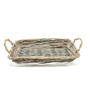 Mand met ijzeren frame rechthoek 38x24cm (Per 10 stuks)