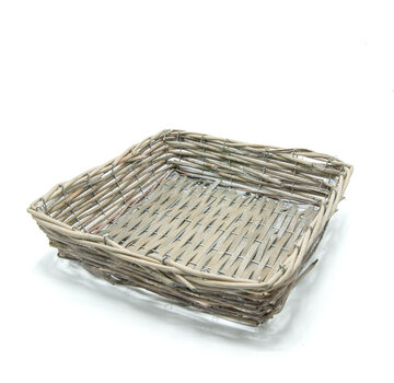 Mand met ijzeren frame vierkant 32cm (10st) (Per 10 stuks)