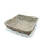 Mand met ijzeren fram vierkant 32cm (Per 10 stuks)