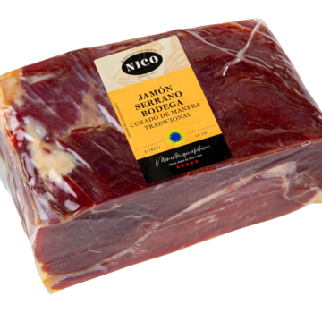 Serrano ham in blok (+/-2,5 kg) uit Spanje (Per stuk)