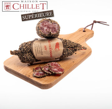 Maison Chillet Supérieure Droge worst met Zwarte peper 200 gram (Per 5 stuks)