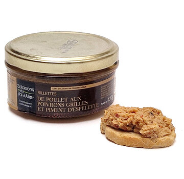 SVA Rillette van kip met paprika en espelettepeper (Per 12 stuks)