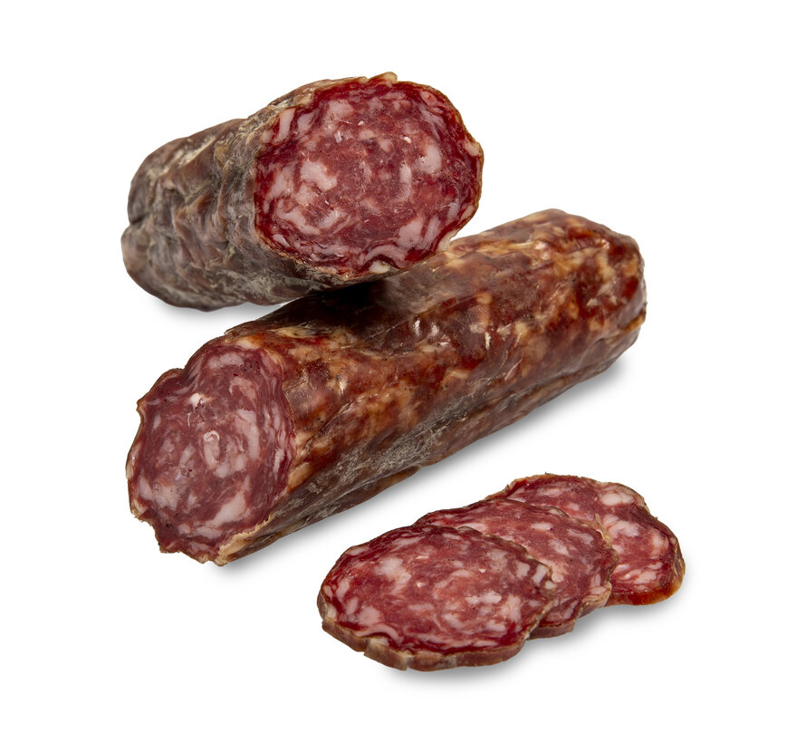 Italiaanse snijsalami met Barolo