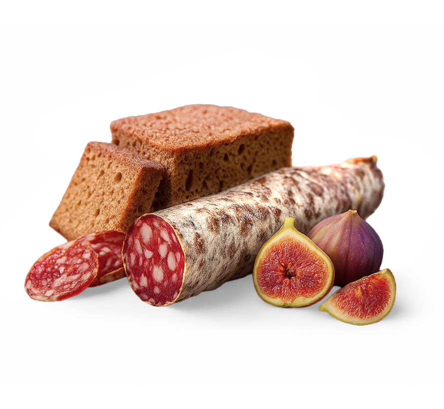 Franse worst met Peperkoek & vijgen (Per 6 stuks)