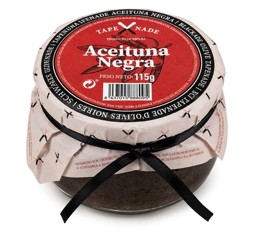 Zwarte olijven tapenade (Per 12 stuks)