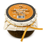 Zwarte olijven tapenade met kappertjes (Per 12 stuks)